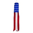 thumbnail image 1 of In the Breeze 5034 — 18-inch Stars & Stripes Windsock — Patriotic Hanging Windsock Decor, 1 of 6