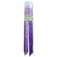 thumbnail image 1 of In the Breeze 5211 — Lavender 40-inch Inspiration Windsock — Colorful Hanging Garden Décor with Embroidered Details, 1 of 6