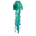 thumbnail image 1 of In the Breeze 5257 — 40-inch Teal Iridescent Jellyfish 3D Windsock — Simmering Windsock with Inflatable Head and Free-Flowing Tentacles, 1 of 6