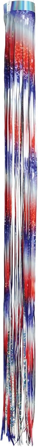 Patriotic 51" Red, White & Blue Mylar Windsock