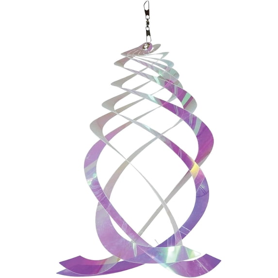 In the Breeze 9161 — Iridescent Crystal Spinner — Suncatcher Wind Spinner for Yards and Gardens, Humane Animal Deterrent
