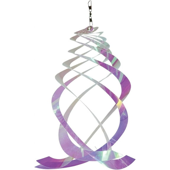 In the Breeze 9161 — Iridescent Crystal Spinner — Suncatcher Wind Spinner for Yards and Gardens, Humane Animal Deterrent