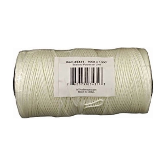 In the Breeze Bulk Braided Polyester Kite Line, 100 lb x 1000-Feet, 3431