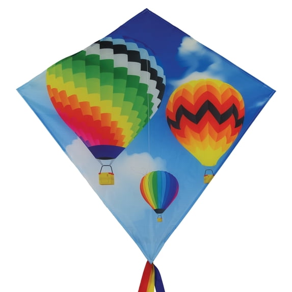 In the Breeze Hot Air Balloon 30-inch Diamond Kite - Fun, Easy Flying Hot Air Balloon Kite