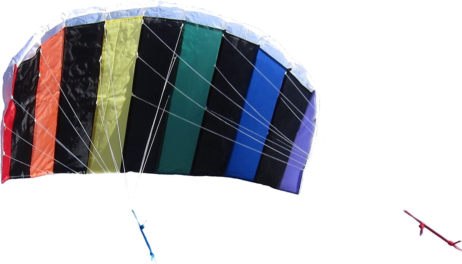 In the Breeze 2972 — Rainbow 50 Inch Sport Kite - Dual Line Stunt Parafoil - Includes Kite Line and Bag