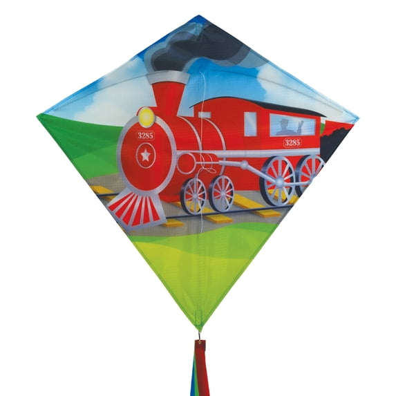 In the Breeze Train 30-inch Diamond Kite - Fun, Easy Flying Kite
