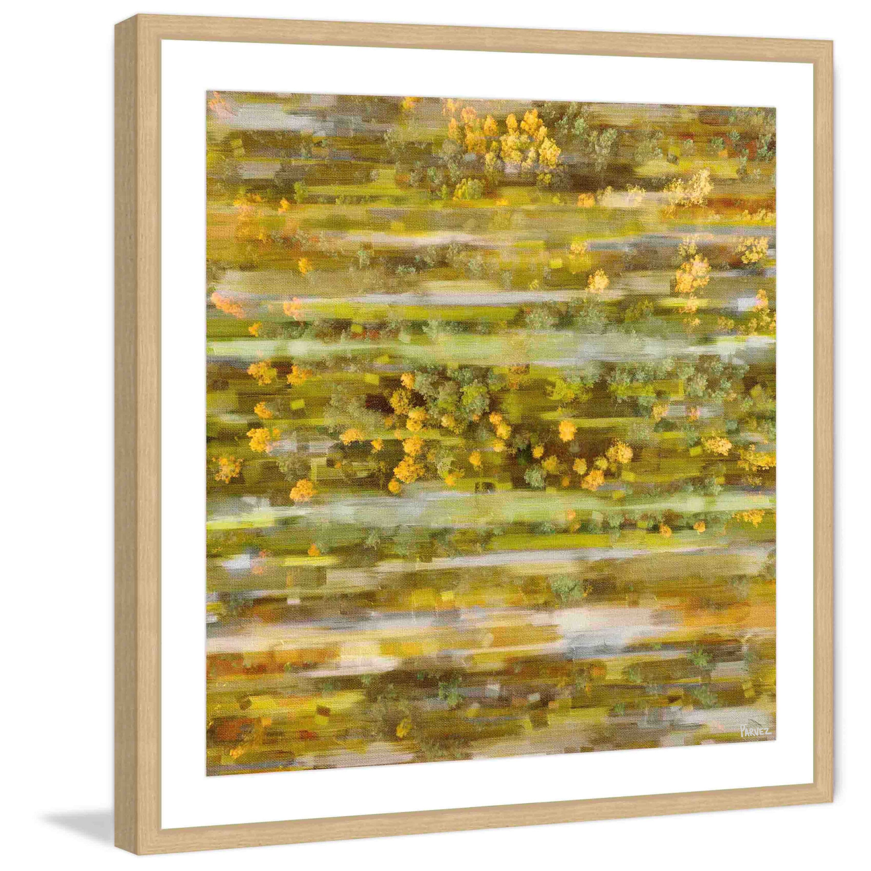 "In the Bushes" Framed Painting Print