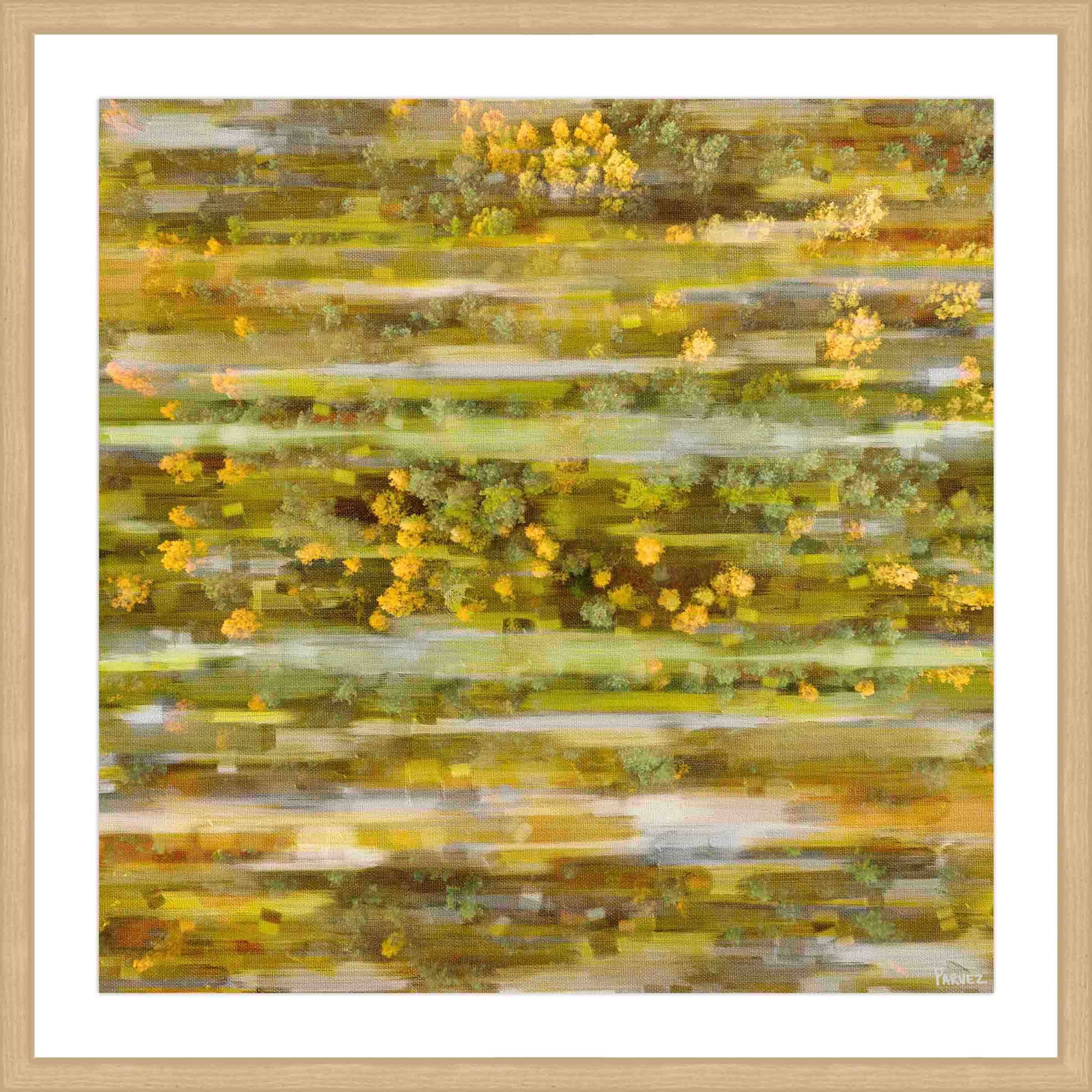 "In the Bushes" Framed Painting Print