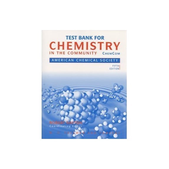 Pre-Owned In the Community Chemistry Test Bank Paperback