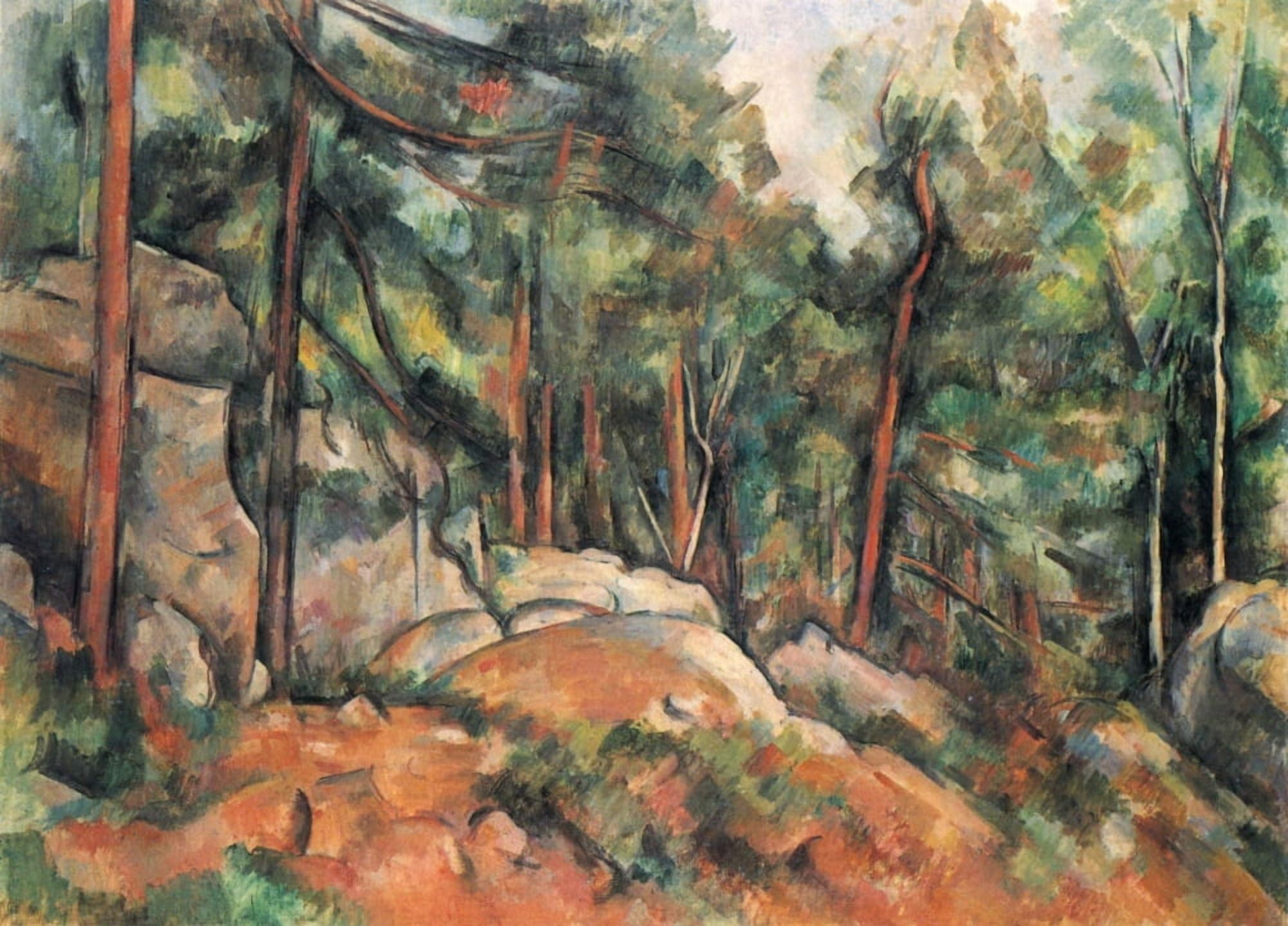 In the Forest 1899 Canvas Art - Paul Czanne (18 x 24)
