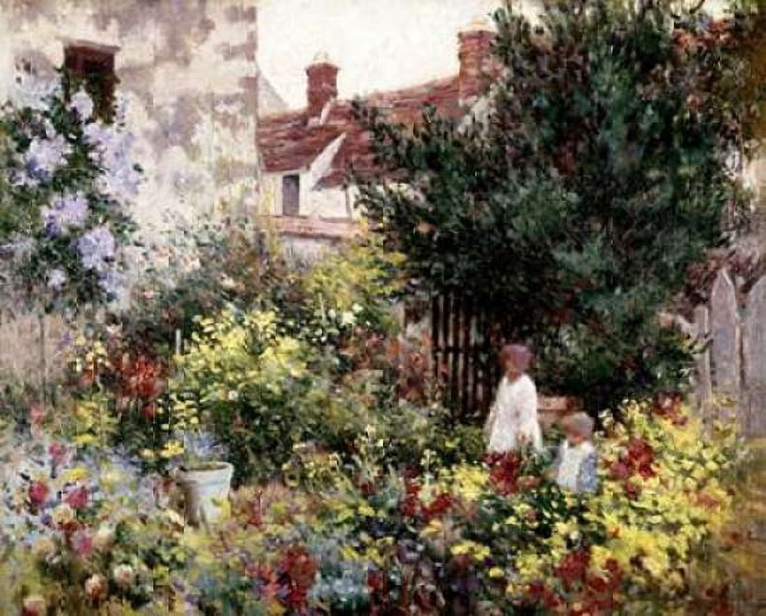 In the Garden Canvas Art - Camille Pissarro (24 x 30)