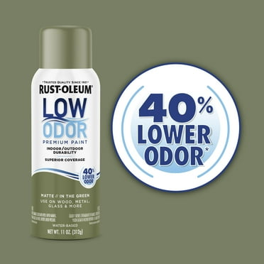 In the Green , Rust-Oleum Low Odor Premium Matte Spray Paint-388282, 11 oz
