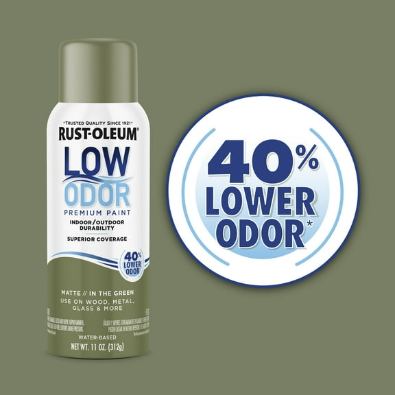 In the Green , Rust-Oleum Low Odor Premium Matte Spray Paint- 11 oz