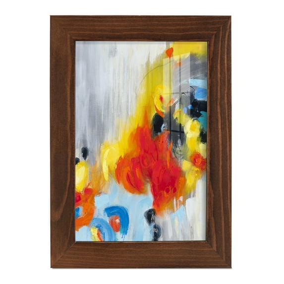 In the Loop I -Framed Print w/glass-Chestnut