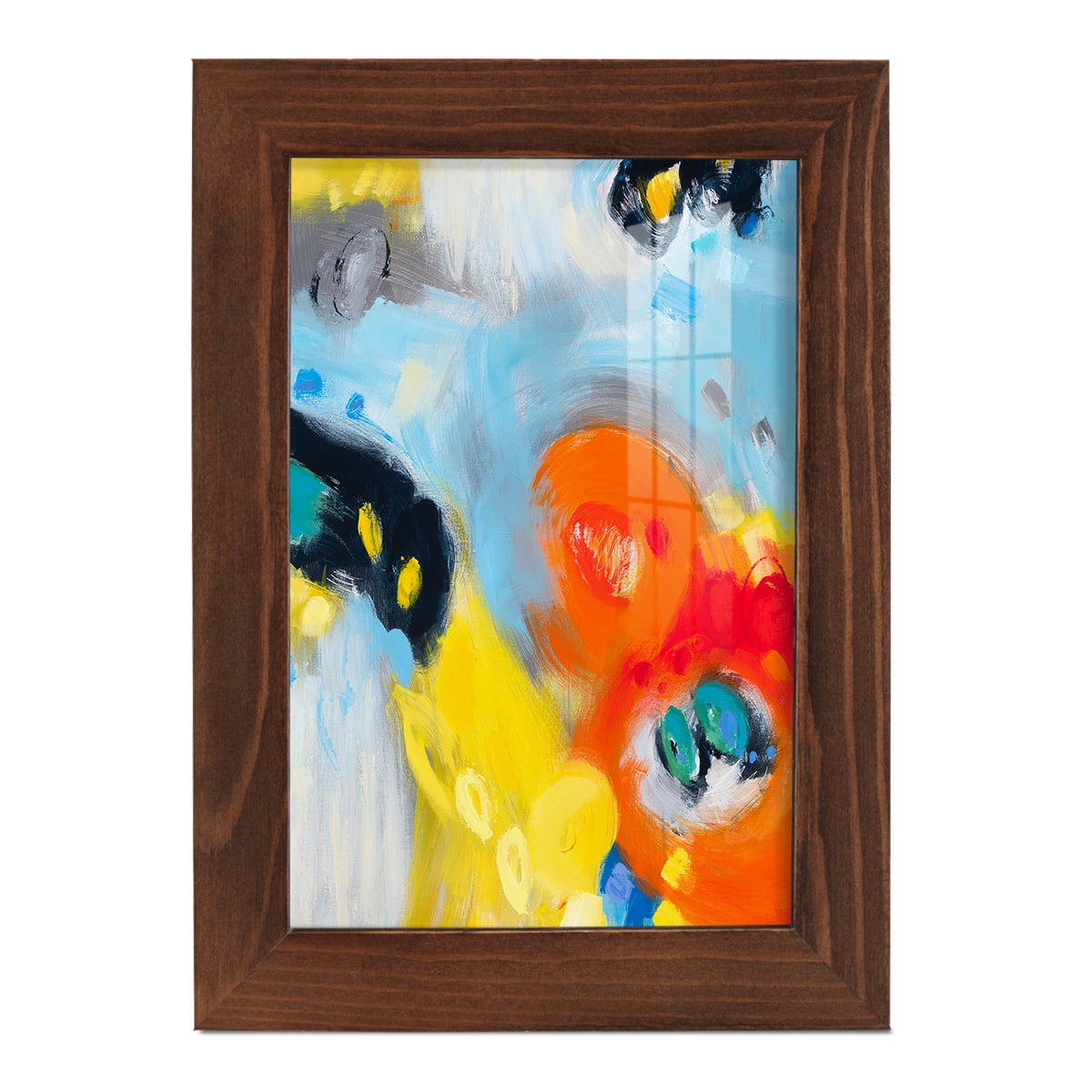 In the Loop II -Framed Print w/glass-Chestnut