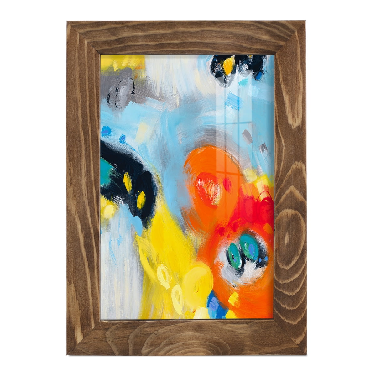 In the Loop II -Framed Print w/glass-Walnut