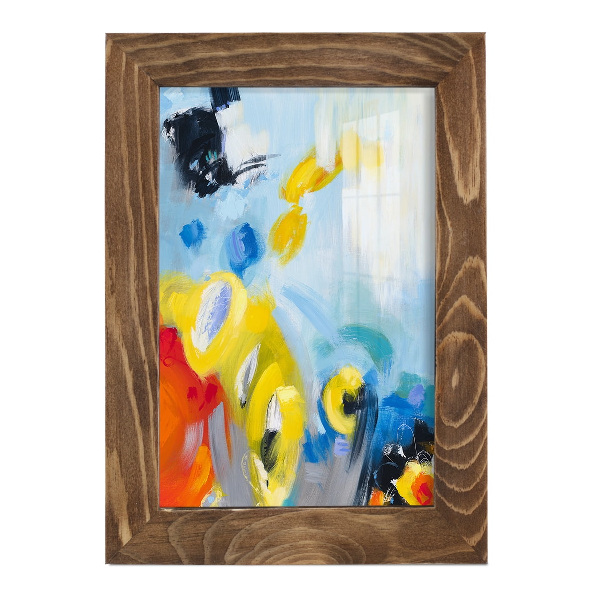 In the Loop III -Framed Print w/glass-Walnut