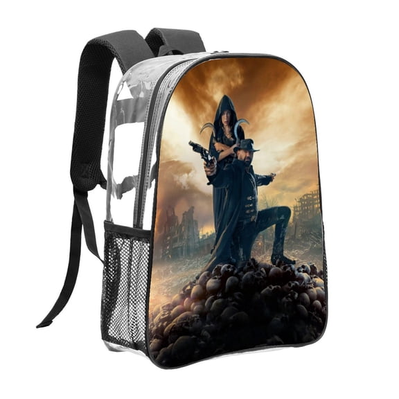 In the Lost Lands Pattern Transparent Backpack Lightweight And fashionable Showcasing Personality And Leading The Trend