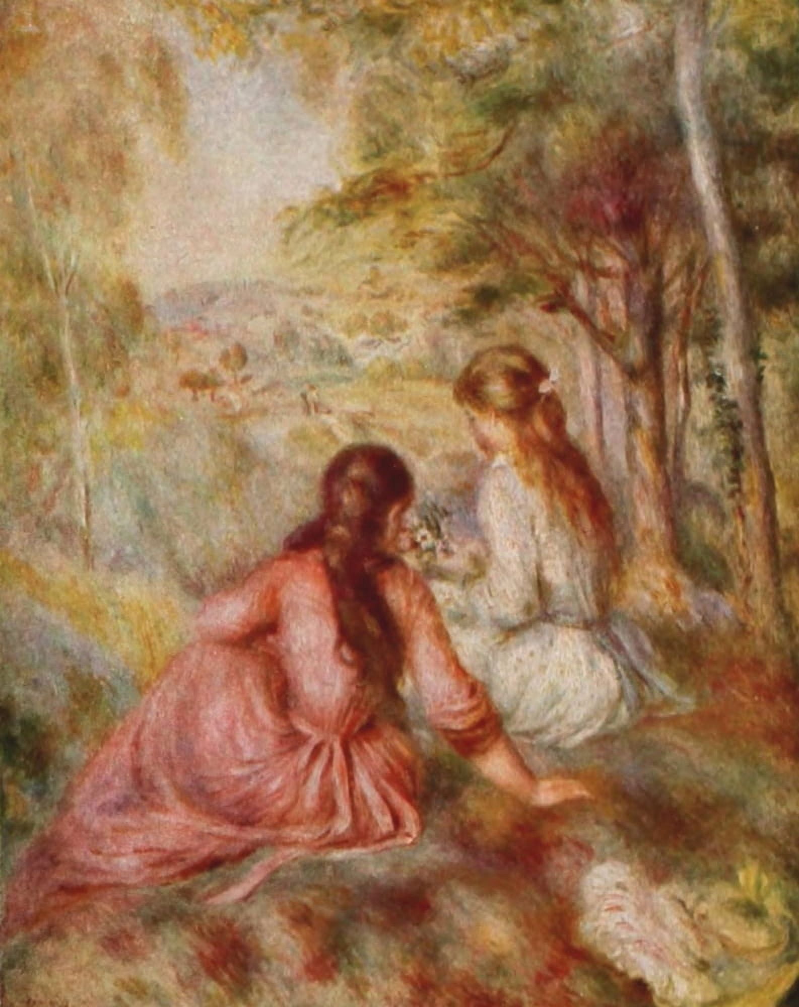 In the Meadow Canvas Art - Pierre-Auguste Renoir (24 x 36)