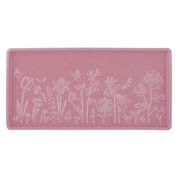 In the Meadow Platter - 30cm Rectangular Serving Dish - Stoneware Cake & Food Platter