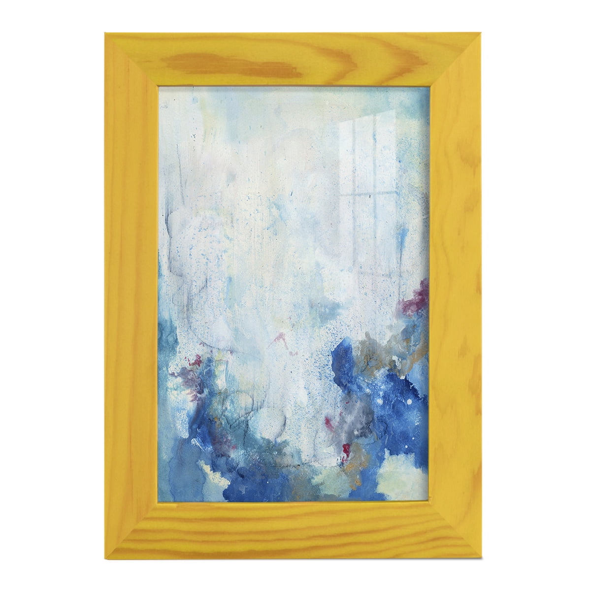 In the Mist II - Framed Print w/glass - Sunflower Yellow