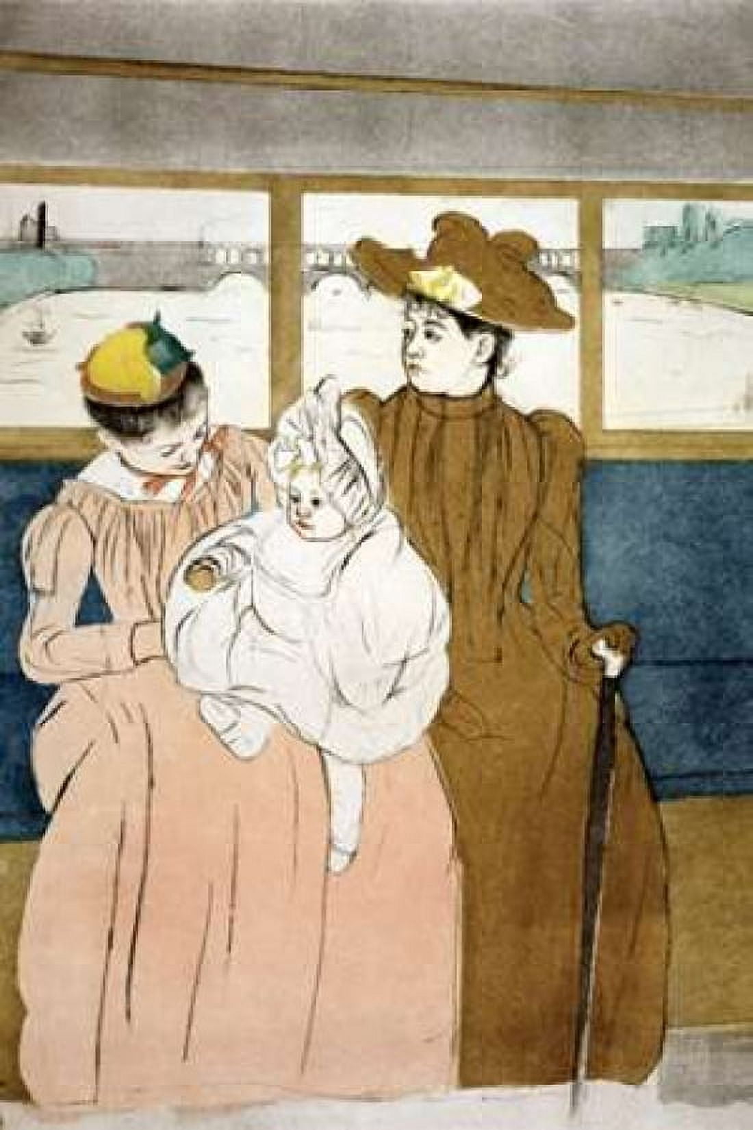 In the Omnibus Canvas Art - Mary Cassatt (12 x 18)