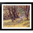 thumbnail image 1 of In the Orchard 34x28 Large Black Wood Framed Print Art by Theodore Robinson, 1 of 2