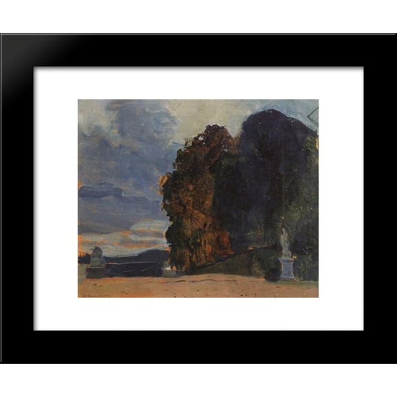 In the Park of Versailles 20x24 Framed Art Print by Konstantin Somov