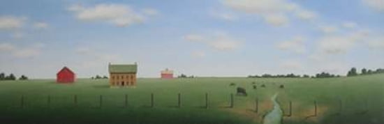 In the Quiet of the Country Canvas Art - Sharon France (12 x 36)