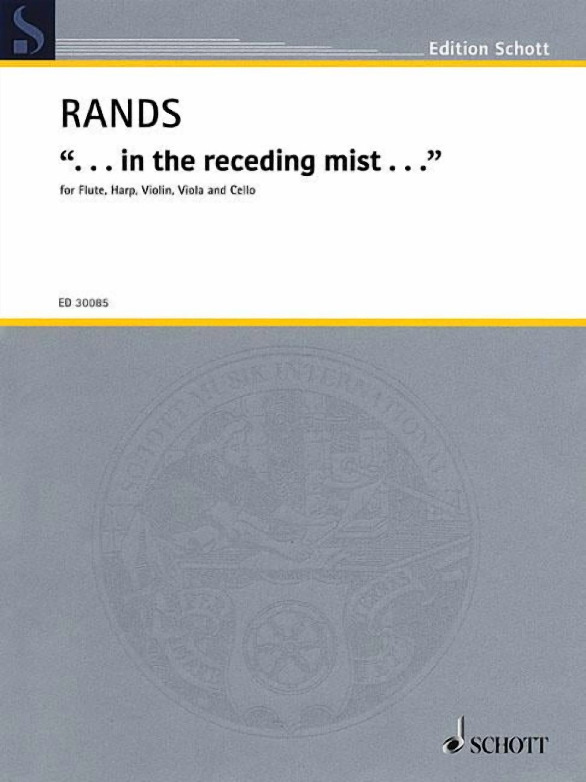 In the Receding Mist : Flute, Harp, Violin, Viola, and Cello (Paperback)