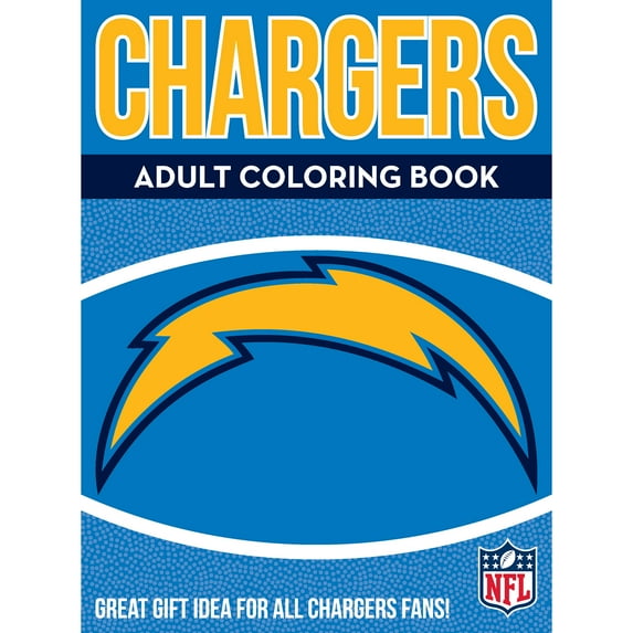 In the Sports Zone - NFL Adult Coloring Book, Los Angeles Chargers