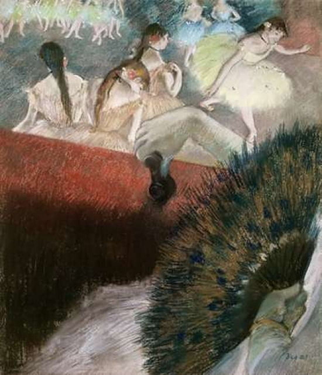 In the Theatre Canvas Art - Edgar Degas (24 x 24)