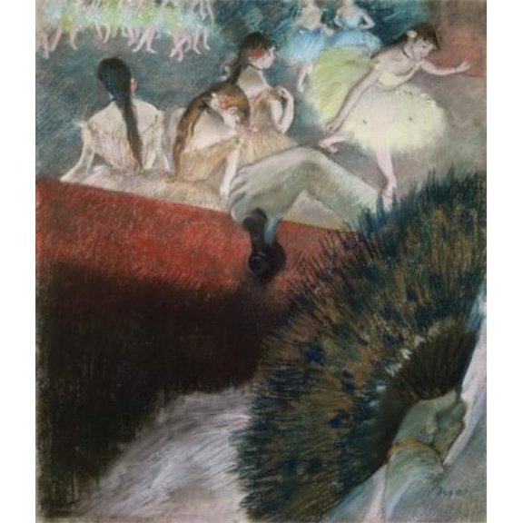 In the Theatre Edgar Degas 1834-1917 French Poster Print - 18 x 24 in.