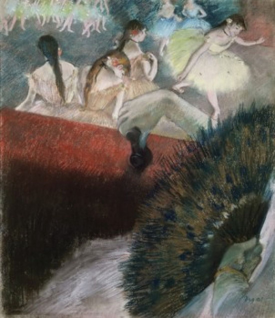 In the Theatre Edgar Degas (1834-1917French) Canvas Art - Edgar Degas (18 x 24)