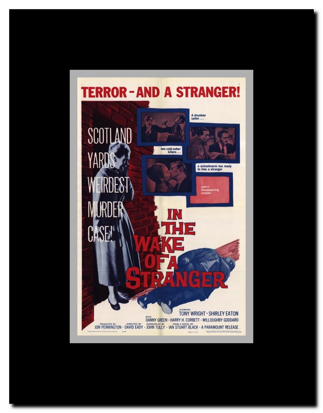 In the Wake of a Stranger Framed Movie Poster