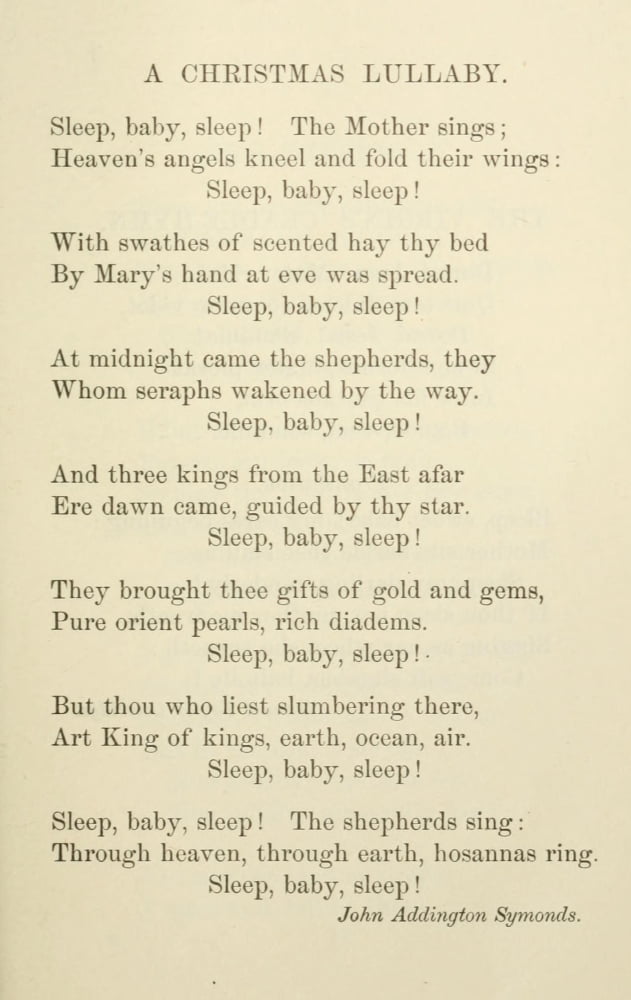 In the Yule-log Glow 1892 A Christmas Lullaby Canvas Art - JA Symonds (18 x 24)