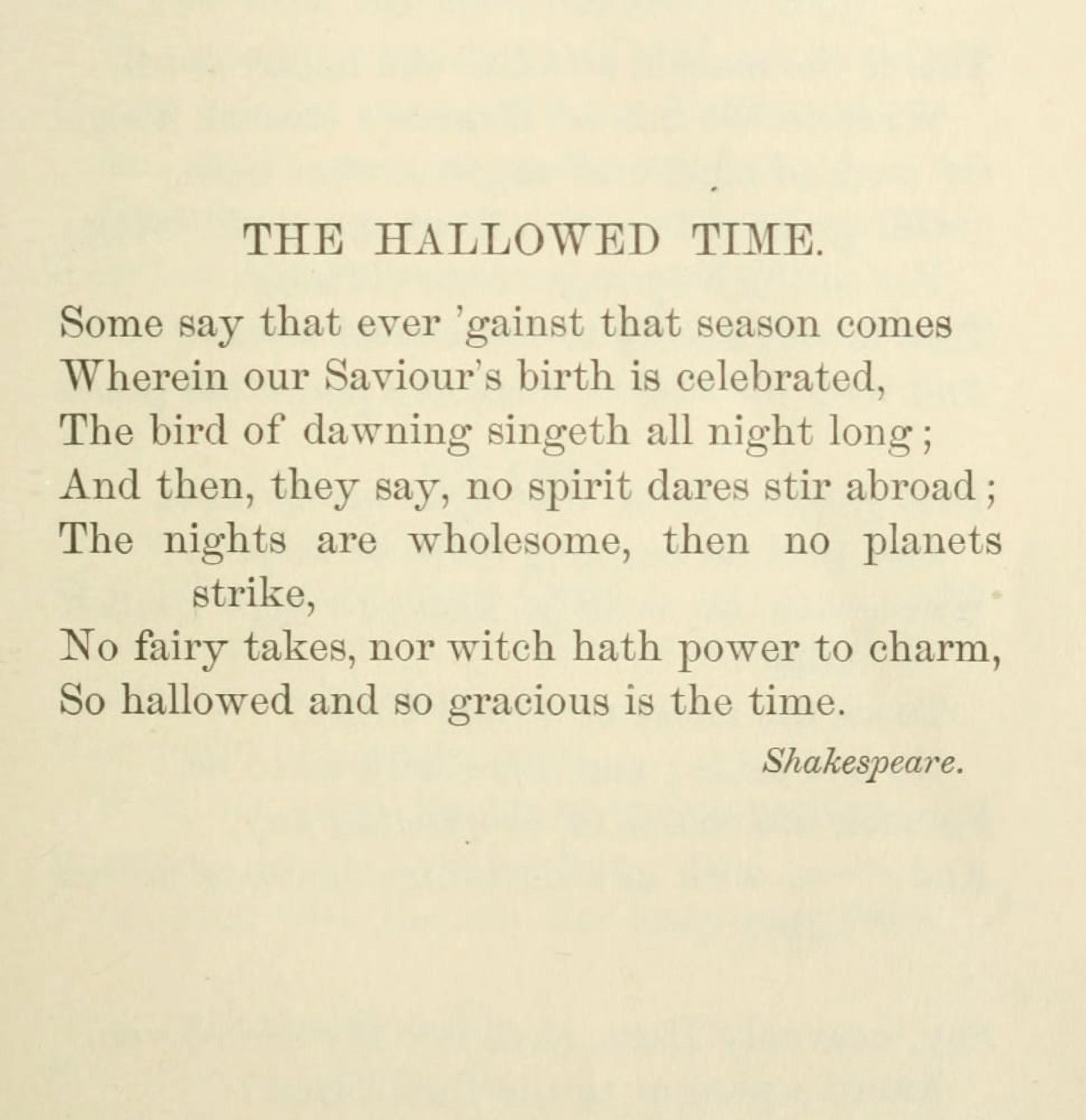 In the Yule-log Glow 1892 The Hallowed Time Canvas Art - W Shakespeare (18 x 24)