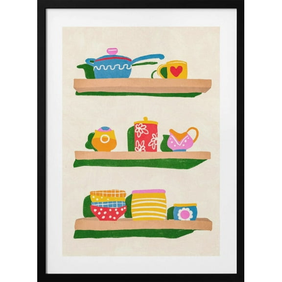 In the kitchen Framed Art Modern Wall Decor
