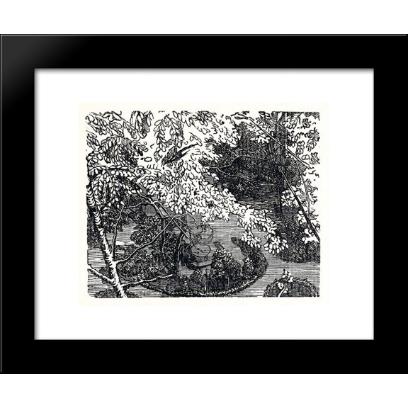 In the park 20x24 Framed Art Print by Ostroumova-Lebedeva, Anna