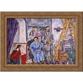 thumbnail image 1 of In the studio. Family Portrait. 24x18 Gold Ornate Wood Framed Canvas Art by Pyotr Konchalovsky, 1 of 2