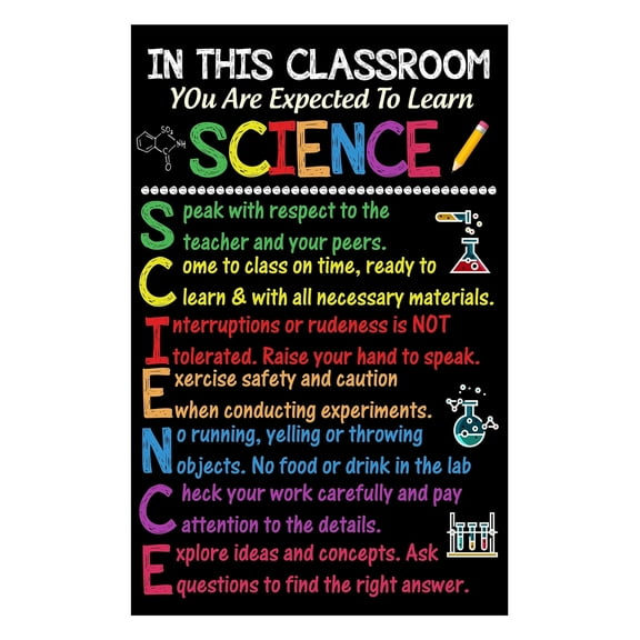 In this classroom Science Posters for Middle School Classroom Welcome Periodic Table Scientist Posters for Classroom Middle School Decor Poster