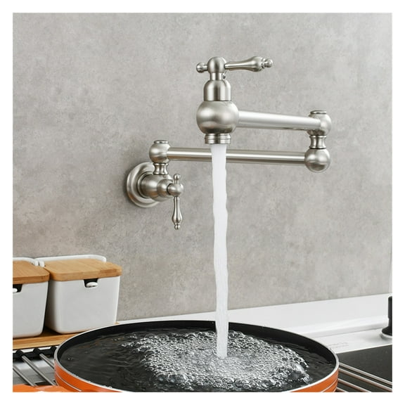 In-wall Single Cold Water Faucet Kitchen Stove Can Be Stretched And Lengthened Faucet Mop Pool Washbasin Faucet Antique ,Effortless Installation