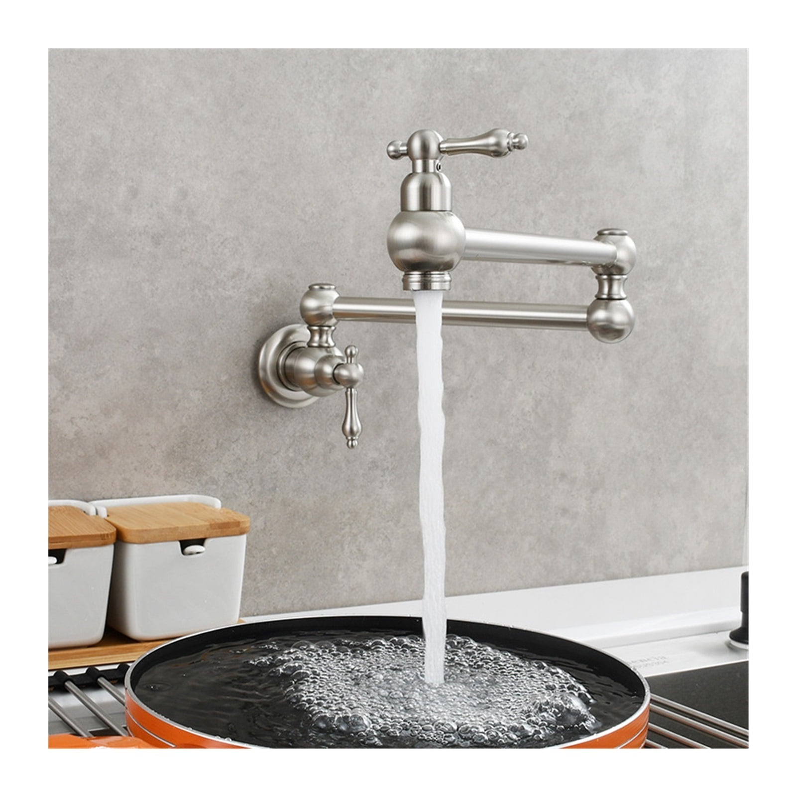 In-wall Single Cold Water Faucet Kitchen Stove Can Be Stretched And Lengthened Faucet Mop Pool Washbasin Faucet Antique