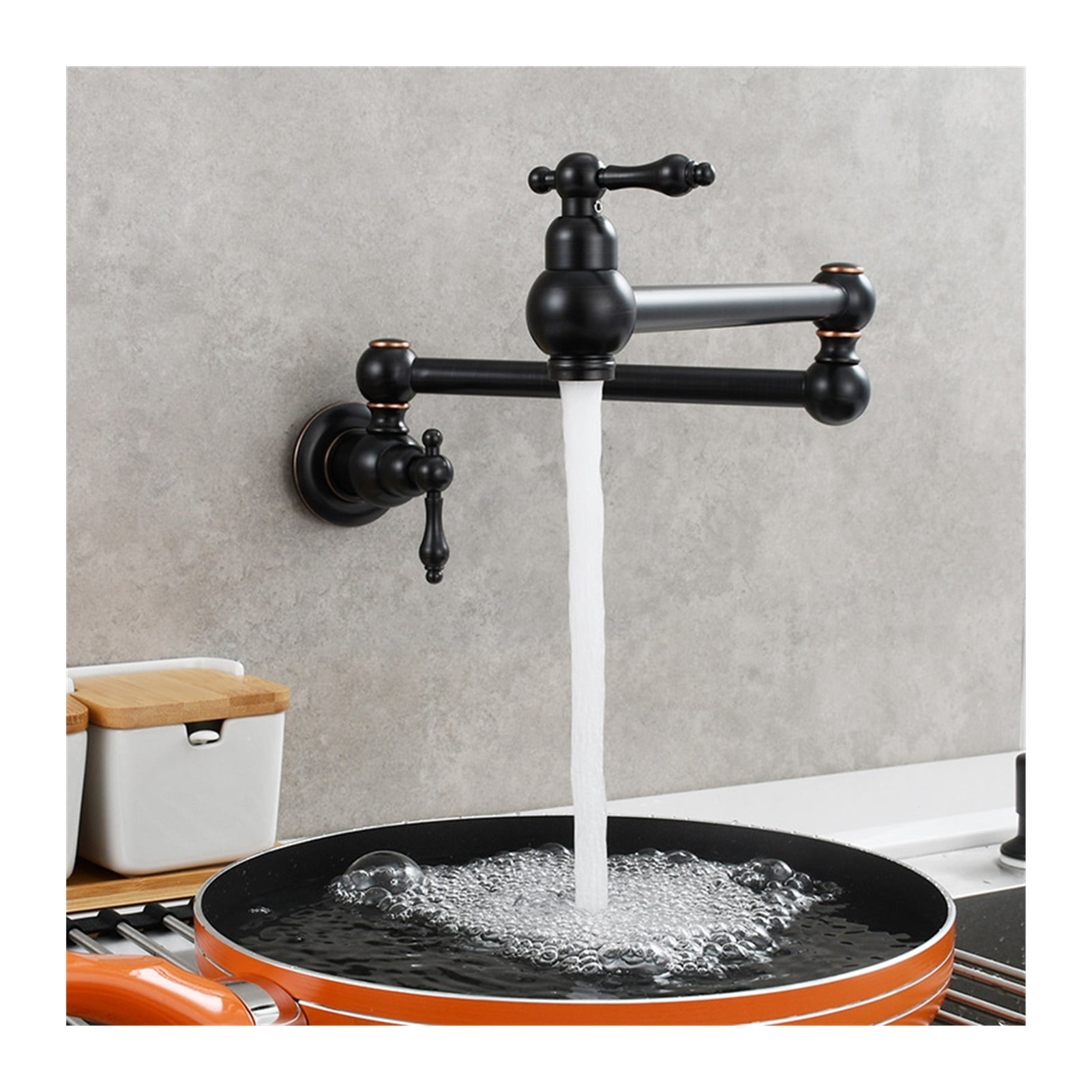 In-wall Single Cold Water Faucet Kitchen Stove Can Be Stretched And Lengthened Faucet Mop Pool Washbasin Faucet Antique