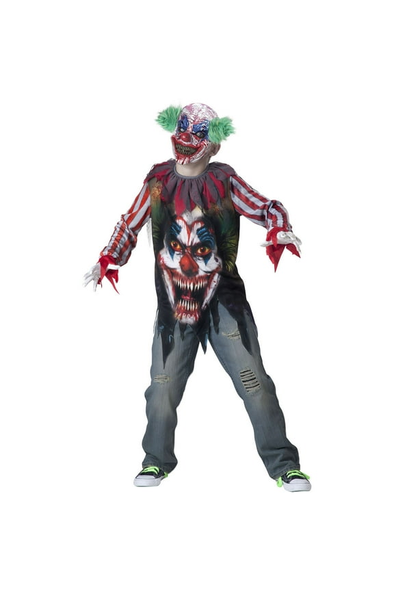 Big Top Terror Boy's Halloween Fancy-Dress Costume for Child, M