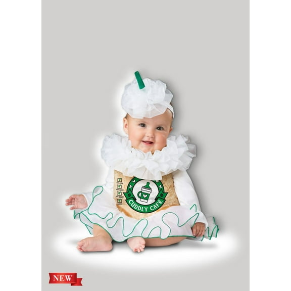 InCharacter Costumes Cappuccino Cup Dress Onesie with Attached Tutu for Infant (6-12) Months