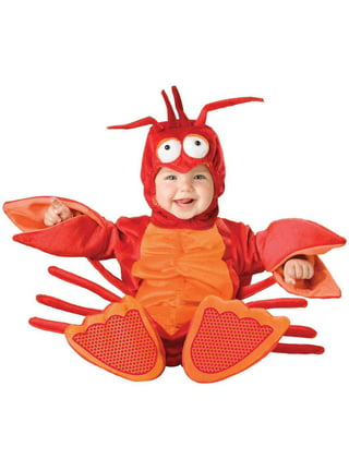 Adult's Lobster Crab Costume Fancy Dress Animal Sea Life Mens Ladies Outfit
