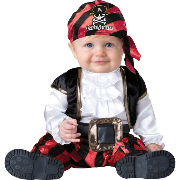 InCharacter Costumes Pirate Halloween Fantasy Costume Unisex, Infant 0-1, Red