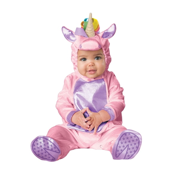 InCharacter Costumes Unicorn Fancy-Dress Costume with Rainbow Mane for Infants, Large