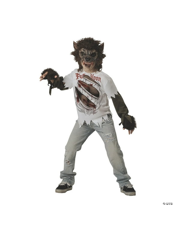 InCharacter Costumes Werewolf Halloween Fancy-Dress Costume for Child, Big Boys M